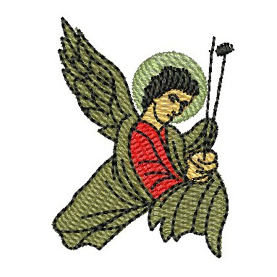 Matriz de matriz Matriz De Bordado São Miguel Com A Lança